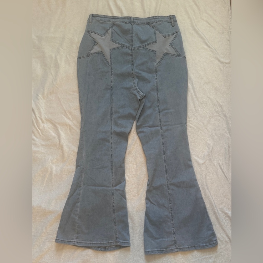 Women's Denim Flared Pants